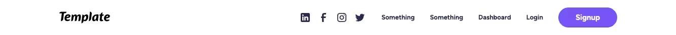 Preview of Navbars With Social Links