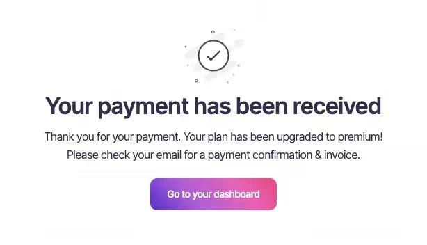 Preview of Animated Payment Confirmation